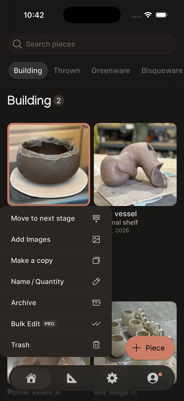 ClayMade app screen